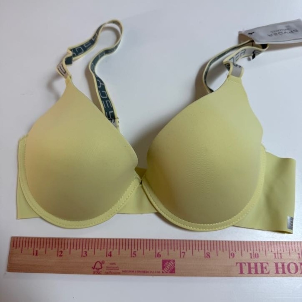 Spyder Underwire Bra Yellow Womens 36C New! - Picture 2 of 6
